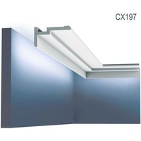 Corniche Orac Decor CX197 MODERN U-STEPS Moulure décorative Cimaise Éclairage indirect design moderne blanc 2 m