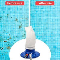 Aspirateur Pour Piscine, Étang, Fontaine, Spa, Jardin, Outils De Nettoyage Flottants, Tête D'aspiration Avec Sac En Maille, Prise Ue