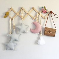 Porte-Manteau En Bois Extensible Réglable, Porte-Chapeau, Étagère, Placard, Crochet Mural, Décoration De La Maison, Livraison Directe