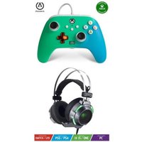 Pack Manette XBOX ONE-S-X-PC Seafoam Fade EDITION + Casque Gamer PRO EH30 SPIRIT OF GAMER XBOX ONE/S/X/PC