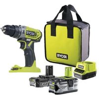 Perceuse-visseuse à percussion RYOBI - R18PD2-242S - 18V One+ - 2 Batteries 4.0Ah et 2.0Ah - 1 Chargeur