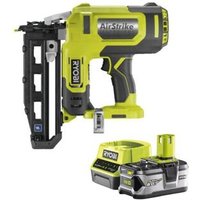 Pack RYOBI Cloueur de finition à air comprimé 18V One+ R16GN18-0 - 1 Batterie 4.0Ah - 1 Chargeur rapide RC18120-140
