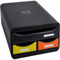 Exacompta Set De Tiroirs De Bureau Small-Box Harlequin Avec 3 Tiroirs