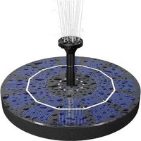 Pompe De Fontaine Debout À Énergie Solaire De 2,5 W Avec Batterie De Secours De 800 Mah,
