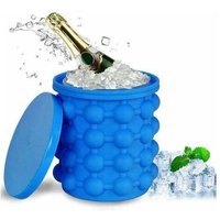 Bac À Glaçons, Ice Cube Magique Glacon Ice Cube Maker Silicone Glacon Seau Moule Glacon Avec Couvercle Ice Genie Économiser De L'espace Pour Un Apéro