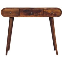 Table De Casse-Tête En Châtaignier Avec Miroir Pliable