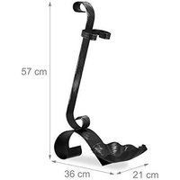 Autre Ensemble serviteur de cheminée noir 4 pièces accessoire acier