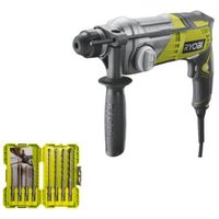 Pack RYOBI - Marteau perforateur RSDS680-KA2 - SDSPlus - 680W - Coffret empilage 8 forets RAK08SDS2 - SDSPLUS