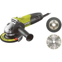 Pack RYOBI Meuleuse d'angle RAG600-115G - 600W - 115mm - 6 disques - RAK6AGD115 - 115mm