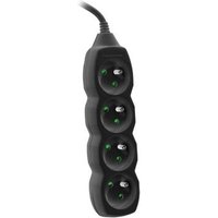 Tracer TRALIS44615 Multiprise 3 m 4 Sorties AC Intérieur Noir ? Bases Multiples (3 m, 4 Sorties AC, intérieur, Noir)
