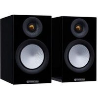 ENCEINTE BIBLIOTHÈQUE MONITOR AUDIO SILVER 50 7G NOIR BRILLANT VENDUE PAR PAIRE