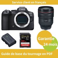 Canon EOS R6 Mark II caméra+Canon Objectif RF 28-70mm f/2 L USM+Canon batterie LP-E6NH Officielle+SanDisk 64 Go Extreme PRO carte SDXC UHS-II
