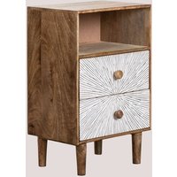 Table De Chevet En Bois De Manguier Kaobany Bois De Mangue