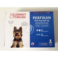 Clément Thékan Perfikan Antiparasitaires Chiens 1,5 - 4kg 4 Pipettes
