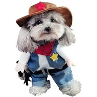 Déguisement Pour Chien Shérif Avec Fermeture Scratch Costume