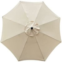 Housse De Rechange Pour Parasol, 8 Baleines, 3 M, Imperméable, Anti-Uv, Tissu De Rechange, Beige