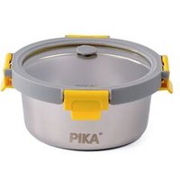 Pika - Boite Alimentaire 650ml En Inox Et Couvercle En Verre Trempé Hermétique Et Légère Compatible Micro-Ondes, Four, Congélateur Metalshock