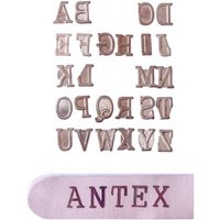 Antex R8q0l030 lettres de l'alphabet pyrogravure timbres