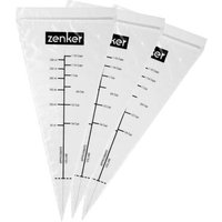 Zenker 44732 Lot De 10 Poches À Douilles Jetables En Plastique, Poche À Douille Graduée, Poche A Douille, Poches À Douille Pro, Accessoire