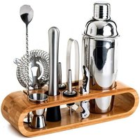 Kit 10pcs Cocktail Shaker Mélangeur Outil Barman En Acier Inoxydable 750ml