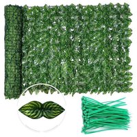 Écran De Confidentialité Artificiel De Lierre, Clôture De Haie Artificielle Extensible Décoration De Feuille De Vigne De Faux Lierre Pour Le Jardin