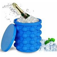 Bac À Glaçons, Magic Ice Cube Ice Maker Seau À Glaçons En Silicone Moule À Glaçons Avec Couvercle Ice Genie Gain De Place Apéritif Diy Chocolat