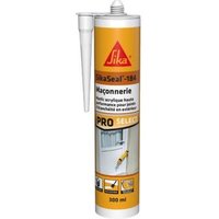 Mastic acrylique SIKA SikaSeal-184 Maçonnerie - Blanc - 300ml