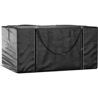 Vidaxl Sac De Rangement Pour Coussins De Jardin Noir 150x75x75 Cm Pe