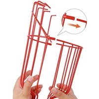 Cueilleur de fruits en métal avec griffes, rouge 1 pièce Cueilleur de fruits en métal, outil de jardinage pour la cueillette des pommes, des agrumes,