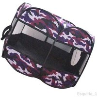 Parc Chats Lapins Pliable Utiliser À L'extérieur Violet + Rouge