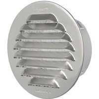 La ventilation gta80r-y Grille ronde encastrable, aluminium