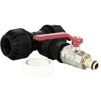 Kit couplage cuve - Raccord Té 32 mm + Vanne 1/4 de tour + Embout rapide
