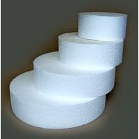 Gâteau Rond Polystyrène 20cm Blanc