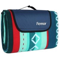 200 x 300 cm Couverture Tapis de Pique-Nique, Imperméable Pliable Couverture composée de Trois Couches et avec Poignée, Viscose, pour Camping Jardin