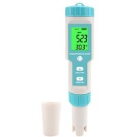 PH-Mètre 7 En 1 Salinité/PH/SG/TDS/EC/ORP/Tempmètre Testeur De Moniteur De Qualité De L'eau Pour Piscines Culture Hydroponique Eau Potable Aquariums