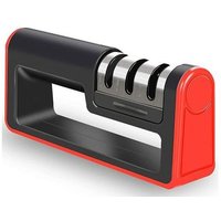 Aiguiseur De Couteaux Professionnel, Aiguiseur De Couteaux Manuel, Aiguiseur De Couteaux 3 En 1 Acier Au Tungstène/Diamant/Pierre En Céramique Pour