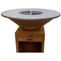 Brasero Corten: Modèle Saturn 100cm