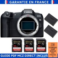 Canon EOS R8 + 3 SanDisk 32GB Extreme PRO UHS-II SDXC 300 MB/s + 2 Canon LP-E17 + Guide PDF MCZ DIRECT '20 TECHNIQUES POUR RÉUSSIR VOS PHOTOS