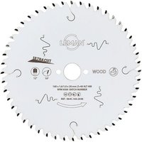 LEMAN Lame de scie circulaire HM Ultracut pour le bois - LSC.964C.W - 165 mm - 20 mm - 1.6 mm - 48 dents