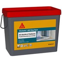 Kit douche à l'italienne SIKA - Étanchéité sous carrelage Sikalastic 260 Stop Aqua - 8m²
