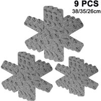 Lot De 9 Protections De Casseroles 3 Tailles Différentes. Protection De Casserole Empilable Pour Éviter Les Rayures, Séparer Et Protéger Vos Plats.