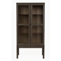 Vitrine 2 Portes "Abbeywood" 170cm Marron