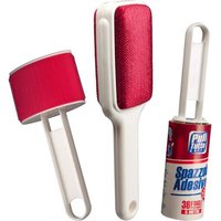 Ensemble de brosses pour Nettoyage des vêtements, canapés, Tapis: 36 Feuilles adhésives prédécoupée, Longueur de 5 mètres, Brosse en Velours Double,