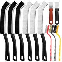 Brosse de Nettoyage des Interstices, 11 Pcs Brosse Nettoyage Crevasses, Brosse de Nettoyage pour Interstices, Crevice Cleaning Brush pour Groove Gap