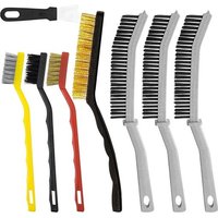 Set de 8 Brosses de Bettoyage, Brosse Metallique en Acier Inoxydable et Laiton et en Nylon, Brosse de Nettoyage des Joints pour Nettoyer la Saleté et