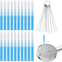 30pcs Nettoyant Pommeau de Douche Outils, Brosse Nettoyage Pommeau de Douche Pics de Nettoyage pour Pomme de Douche Brosse de Nettoyage pour Petit