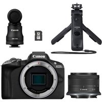 CANON Kit Créateur EOS R50 + RF-S 18-45mm f/4.5-6.3 IS STM + Micro DM-E100 + Trépied/Télécommande HG-100TBR