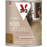 Huile parquet bois naturel V33 miel mat 750ml
