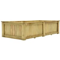 Vidaxl Jardinière Surélevée 196x100x50 Cm Bois De Pin Imprégné