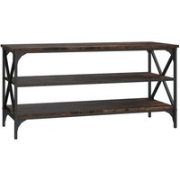 Vidaxl Meuble Tv Chêne Fumé 100x40x50 Cm Bois D'ingénierie